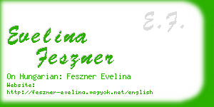 evelina feszner business card